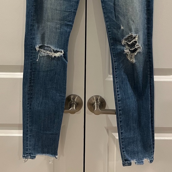 Mother Skinny Ripped Jeans - Picture 8 of 9